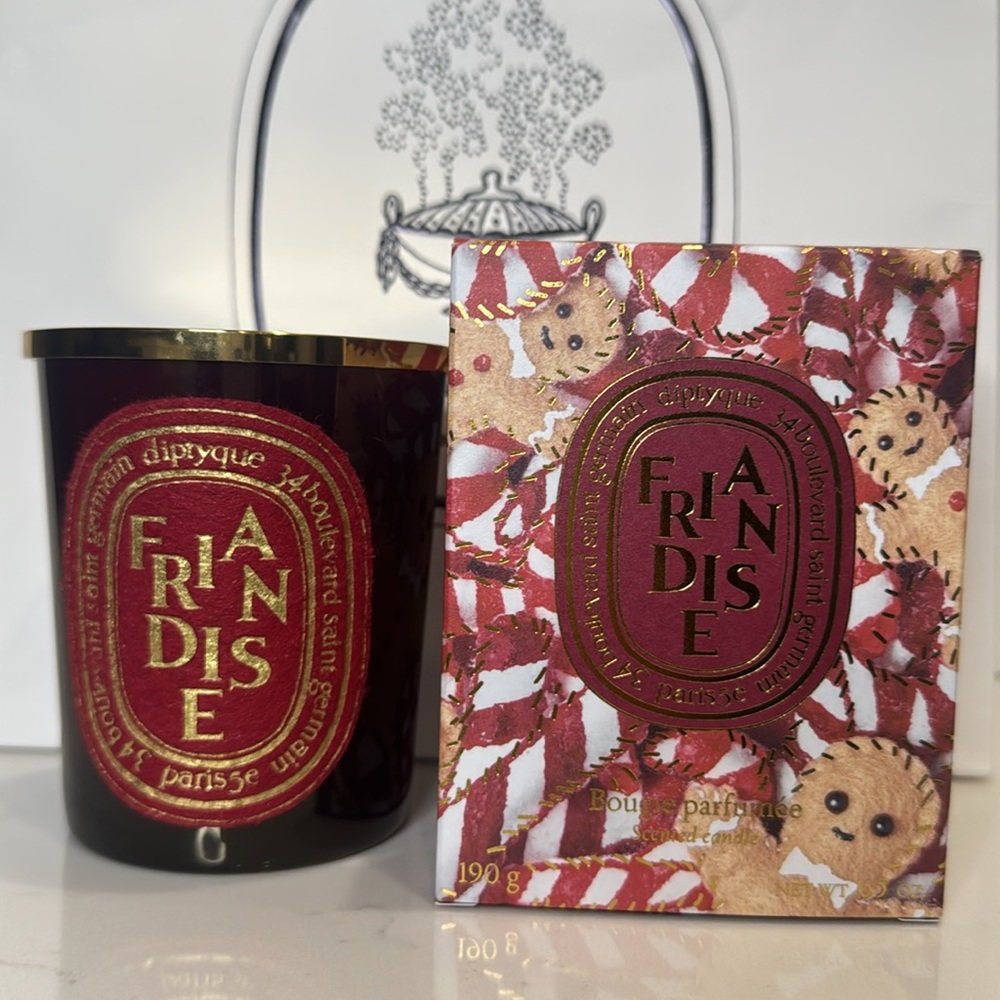 Diptyque FRIANDISE (SWEET TREAT) empty candle with lid 6.5 oz